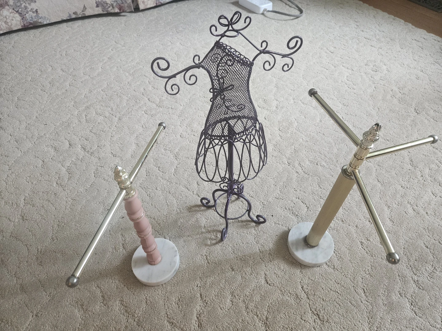 Jewelry display stands and mannequin