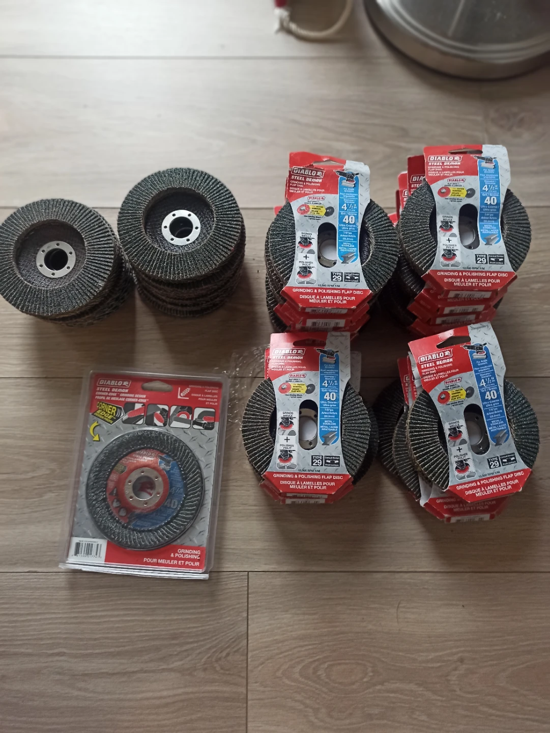 Diablo Steel Demon 4-1/2" 40 Grit Flap Discs (Set of 6)