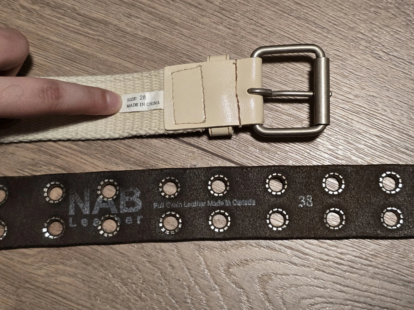 NAB Leather Belt and Canvas Belt - photo 2