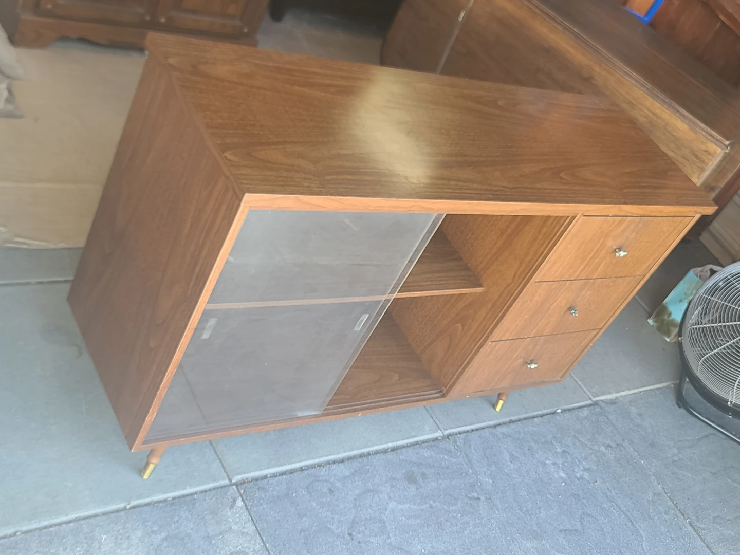 Mid-Century Modern Walnut Credenza - photo 2