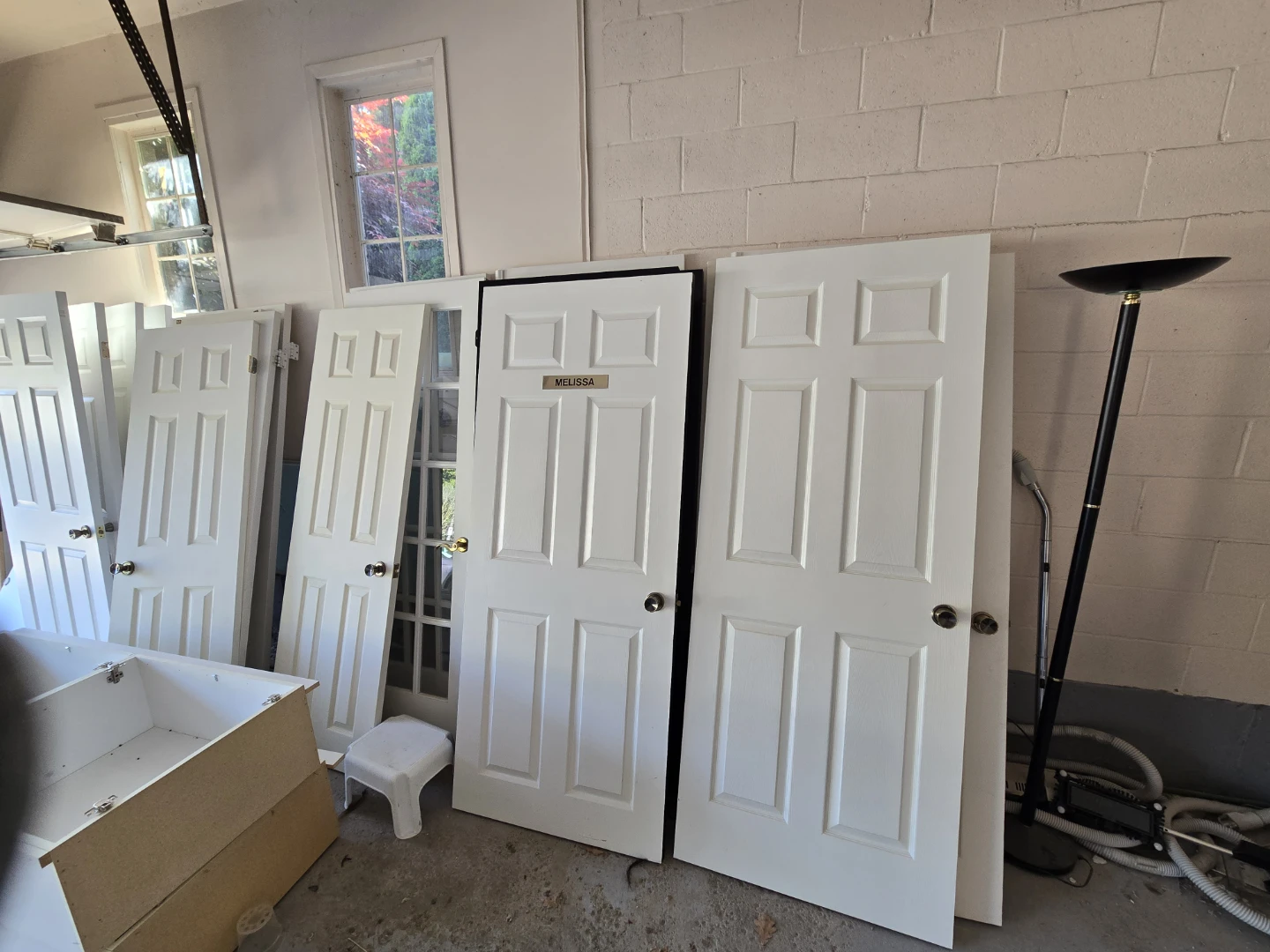 Set of 5 White Interior Doors