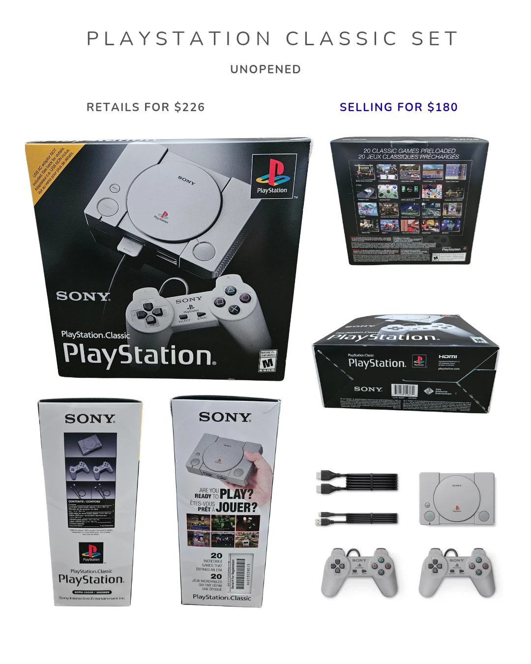 Sony PlayStation Classic Set - Unopened