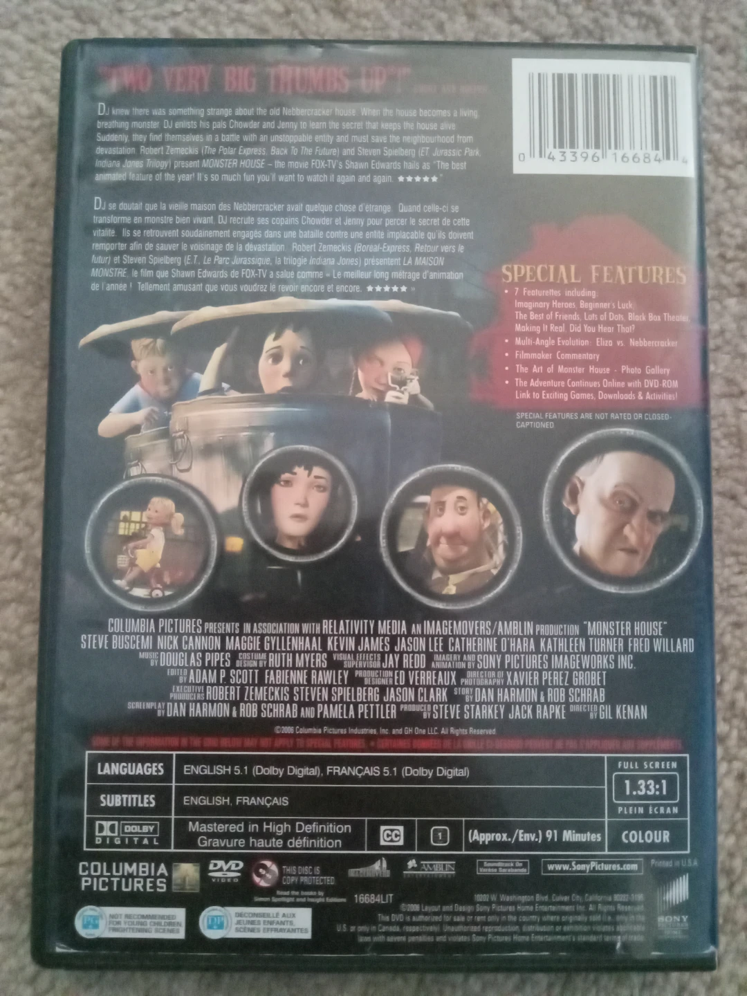 Monster House Full Screen Edition DVD - photo 2