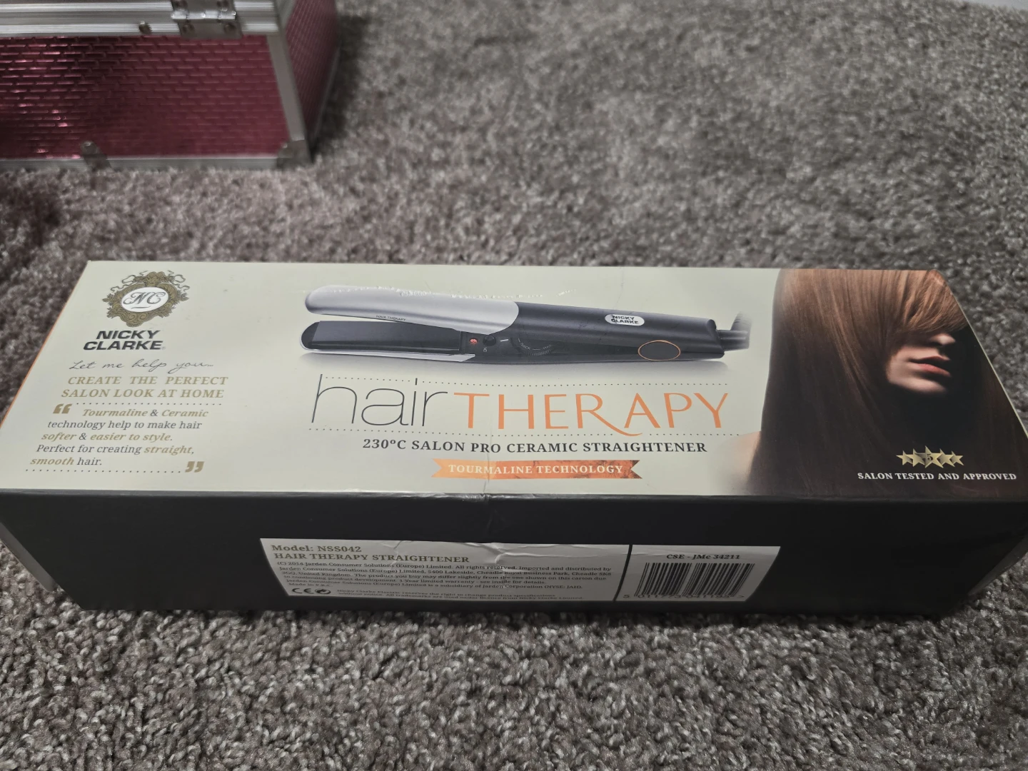 Nicky Clarke Hair Therapy 230°C Salon Pro Ceramic Straightener