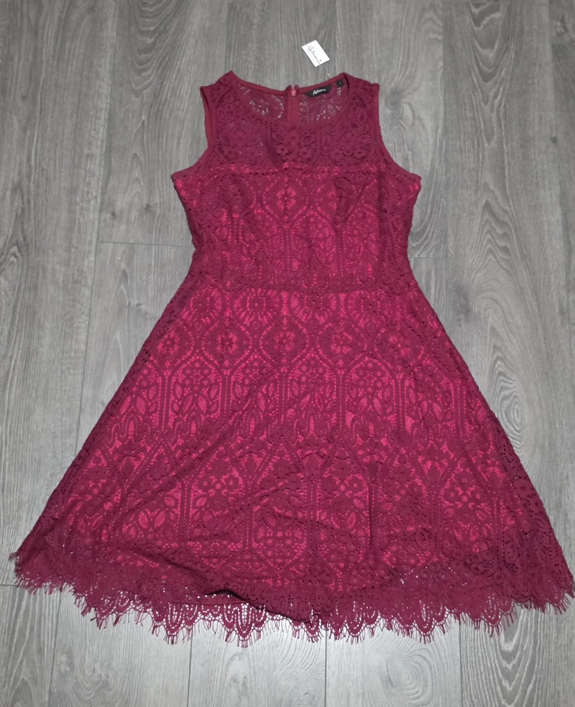 Reitmans Lace Dress - Raspberry