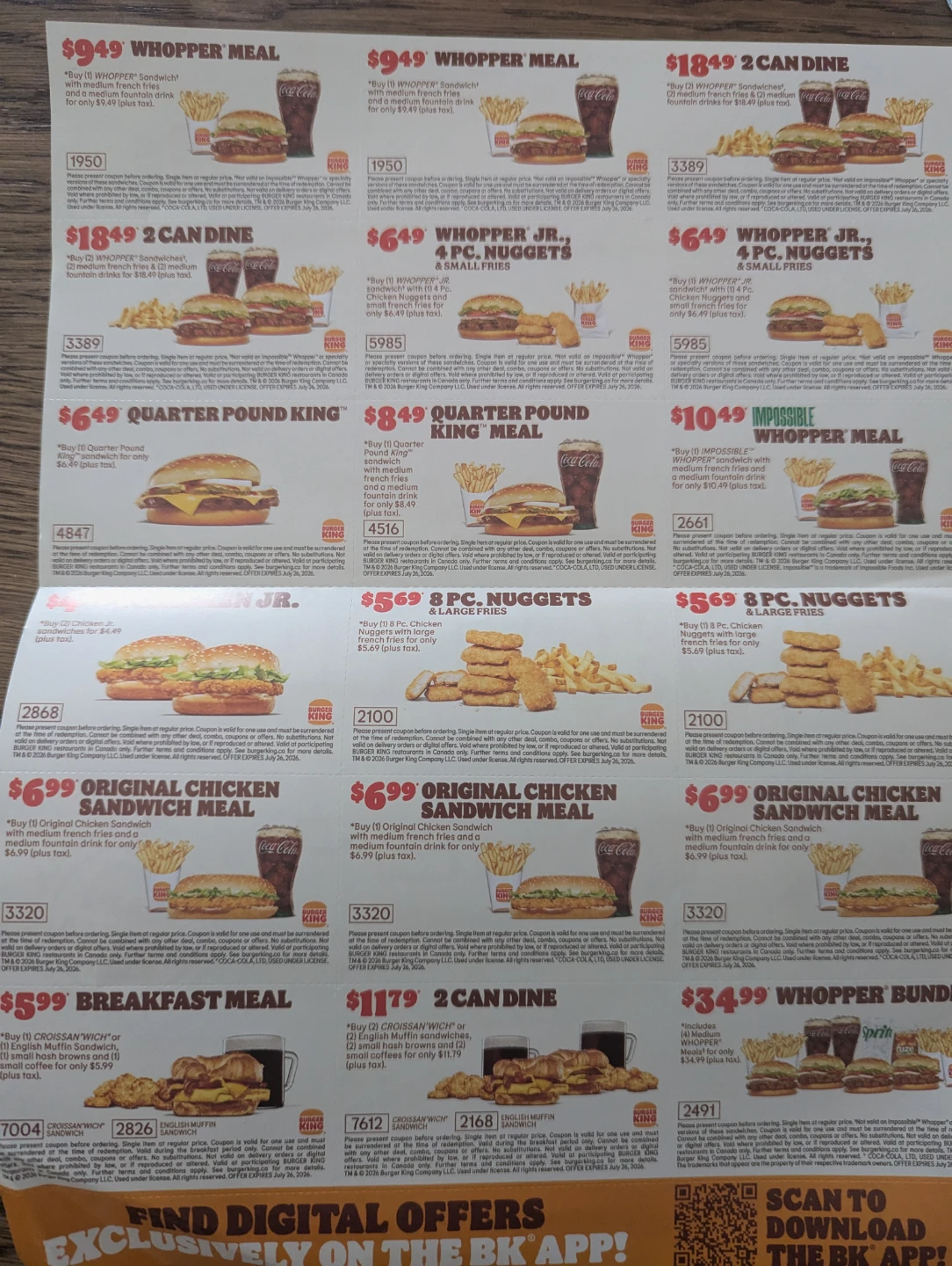 ⚽ Burger King Coupons
