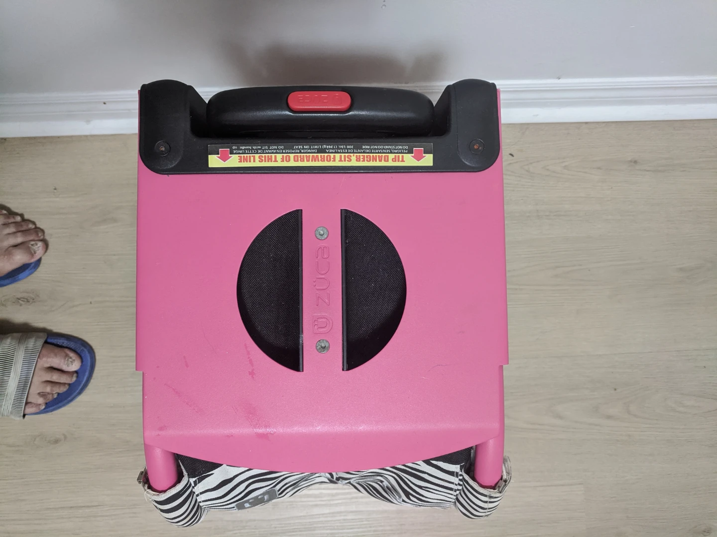 ZÜCA Rolling Luggage Bag Zebra Print Pink - photo 3