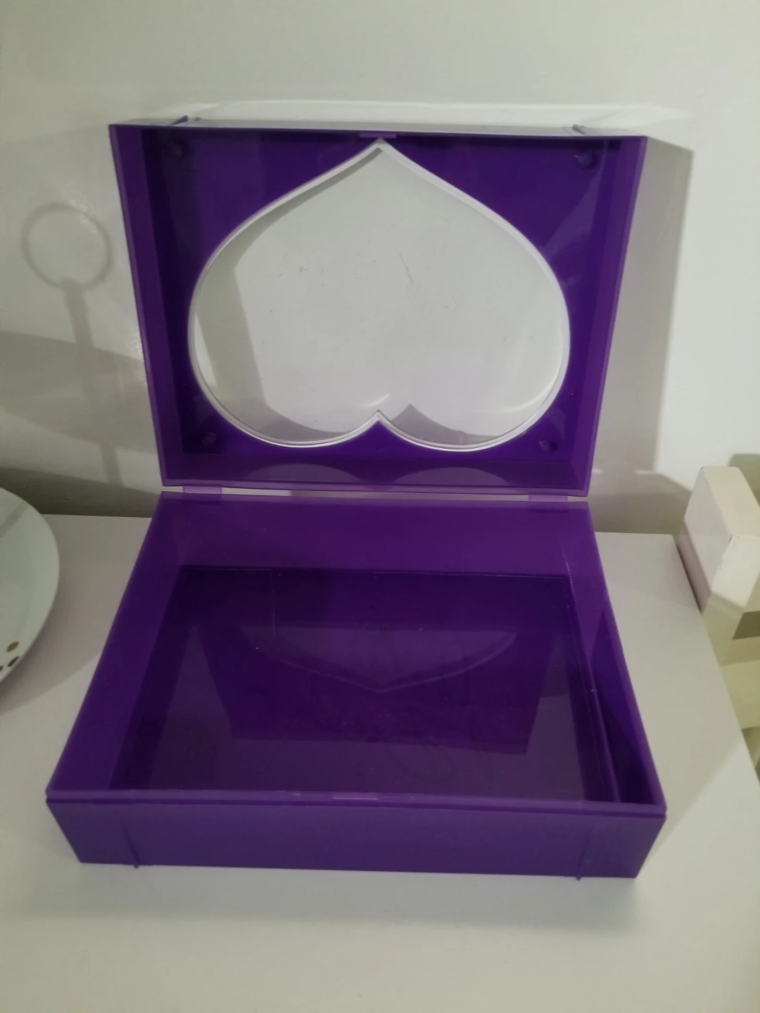 Purple Heart Lid Jewelry Box - photo 2