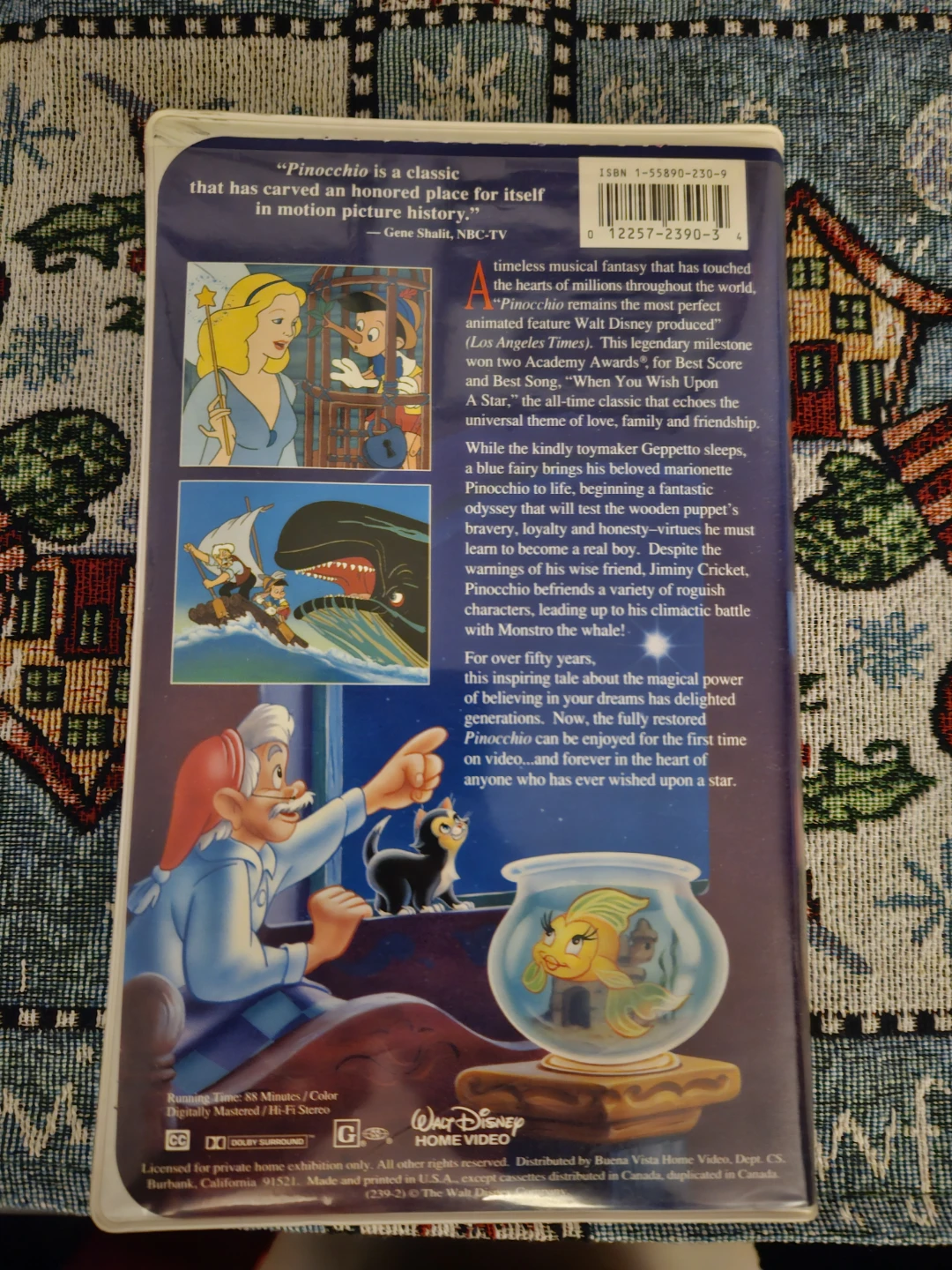 ⚽️ Walt Disney's Pinocchio VHS Movie - photo 2