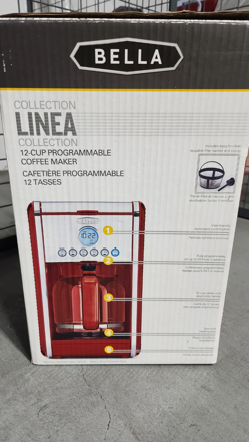 BELLA Linea Collection 12-Cup Programmable Coffee Maker - photo 2
