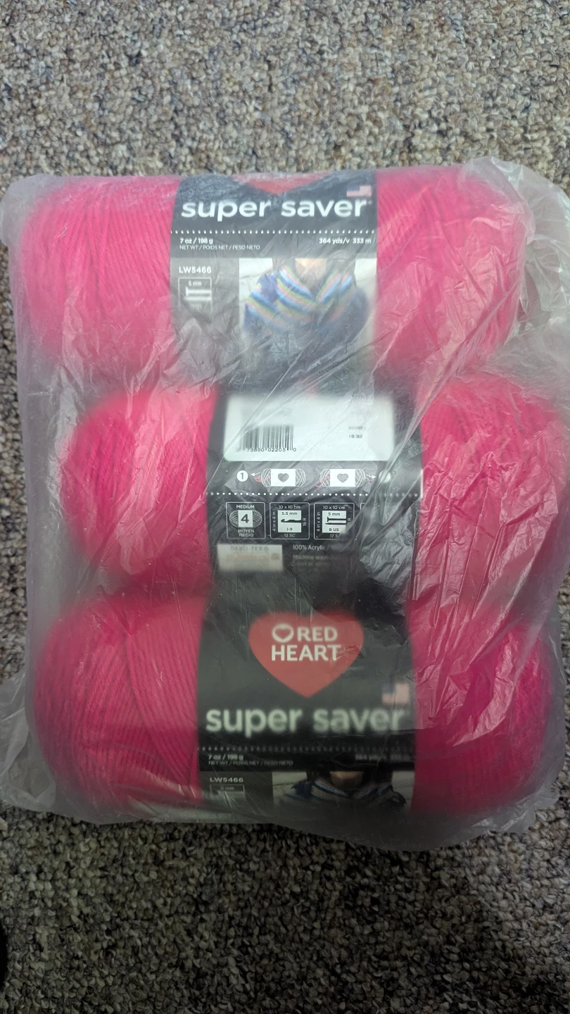 Red Heart Super Saver Yarn - Grenadine