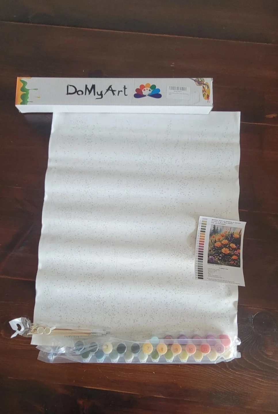DoMyArt "Wild Flowers" Paint by Numbers Kit  ⚽ - photo 4