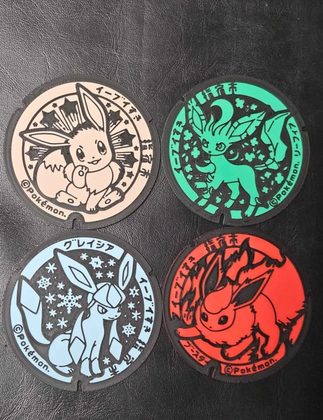 3D printed Pokémon manhole cover coaster