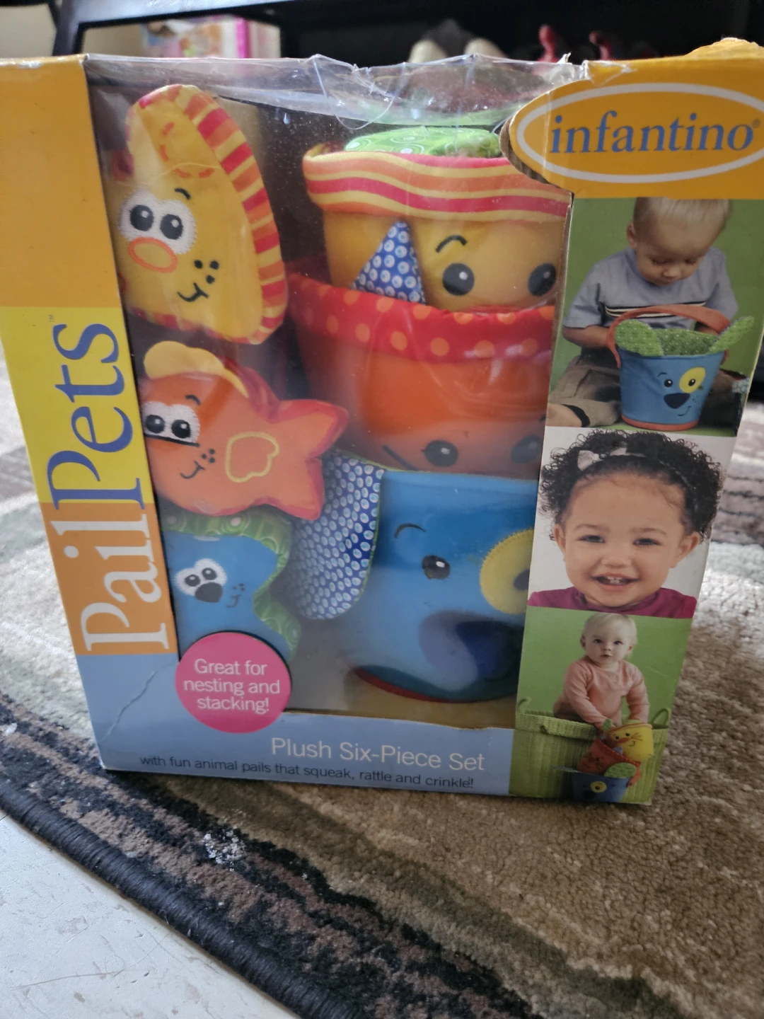 Infantino PailPets Plush Six-Piece Set