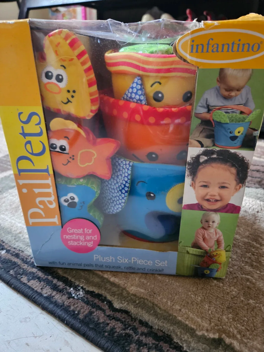 Infantino PailPets Plush Six-Piece Set