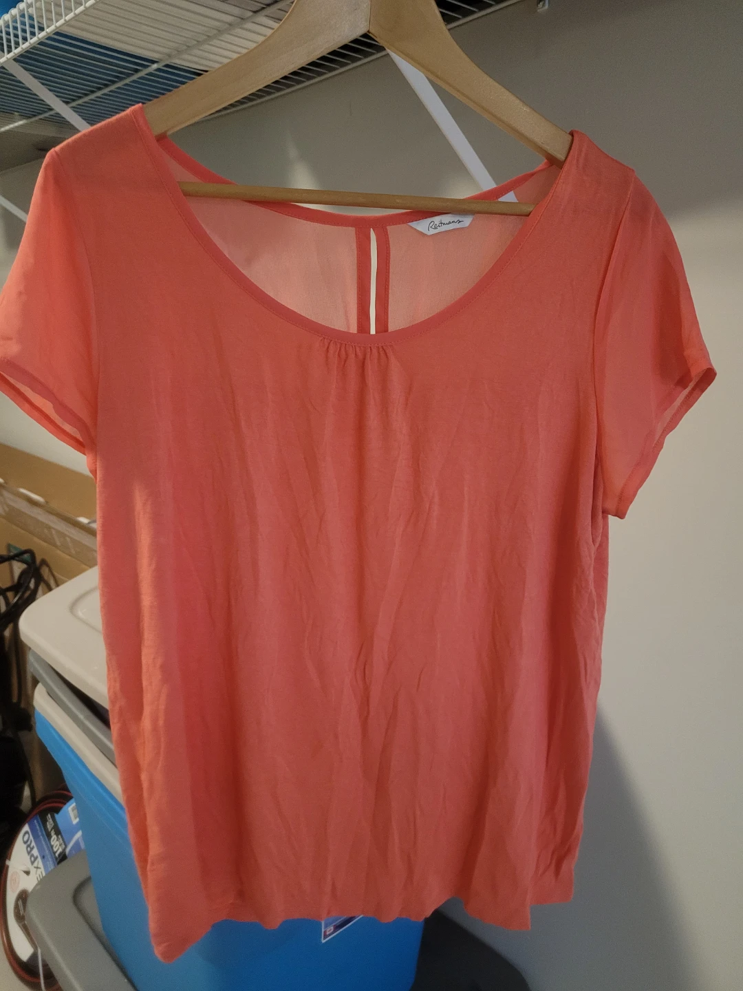 Reitmans Coral Short Sleeve Top