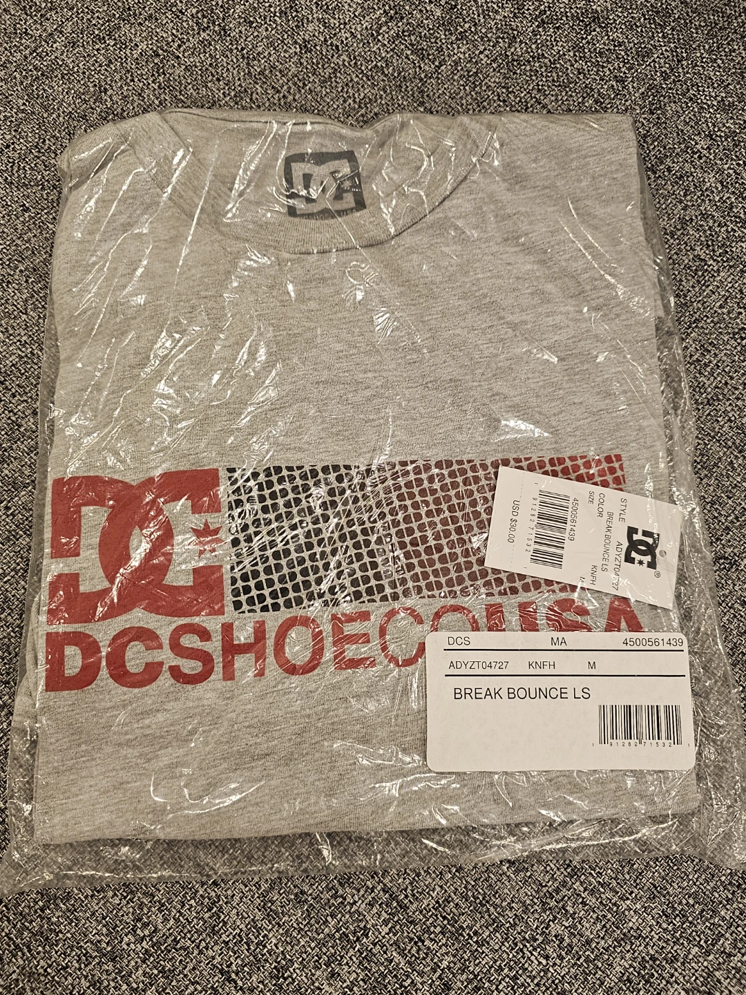 DC Shoes Break Bounce LS T-Shirt - Grey - Medium - photo 2