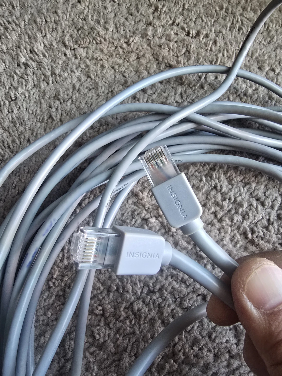 Insignia 15.2m (50 ft.) Cat6 Ethernet Cable - Grey - photo 5