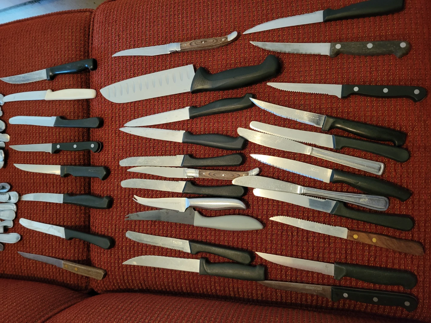 Kitchen Cutlery Lot. Assorted Knives, Forks & Spoons. China Cap. - photo 3