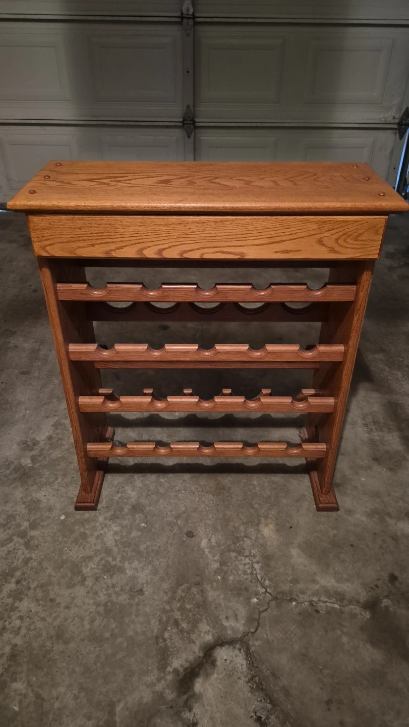 Oak Wine Rack