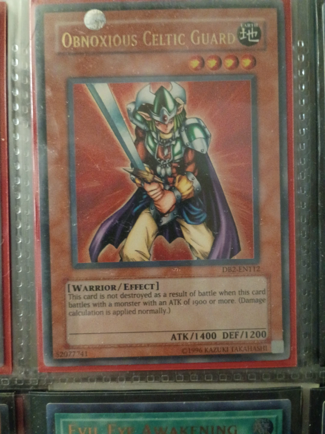 Obnoxious Celtic Guard Yu-Gi-Oh! Card⚽