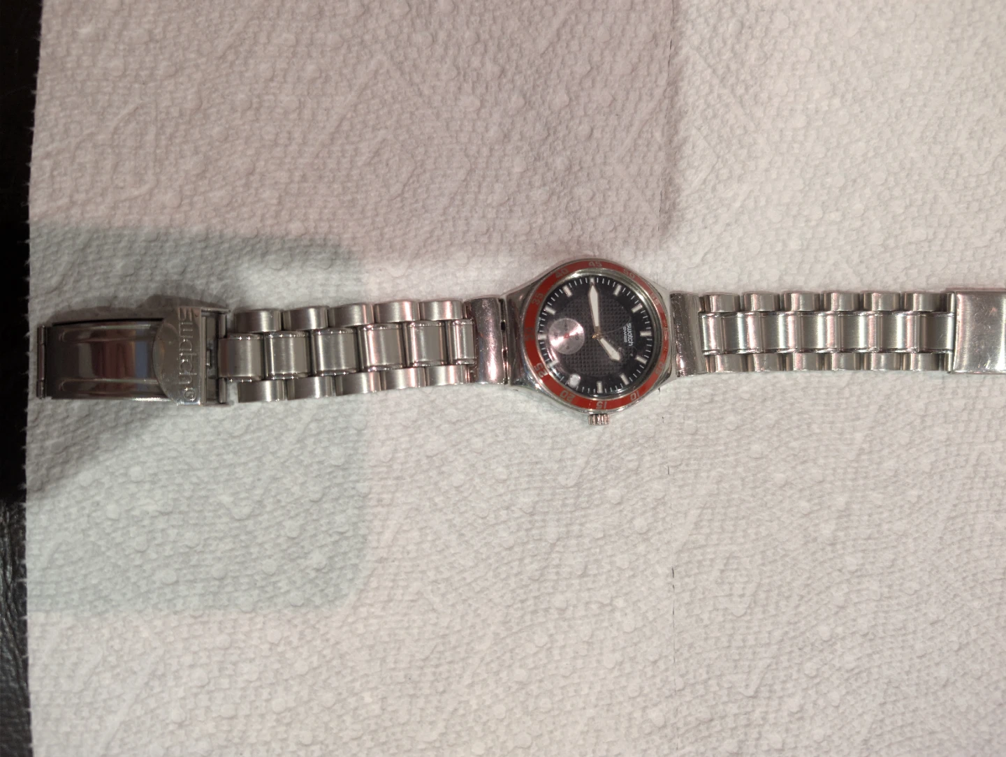 Orginal Swiss Made Swatch Irony Stainless Steel Watch