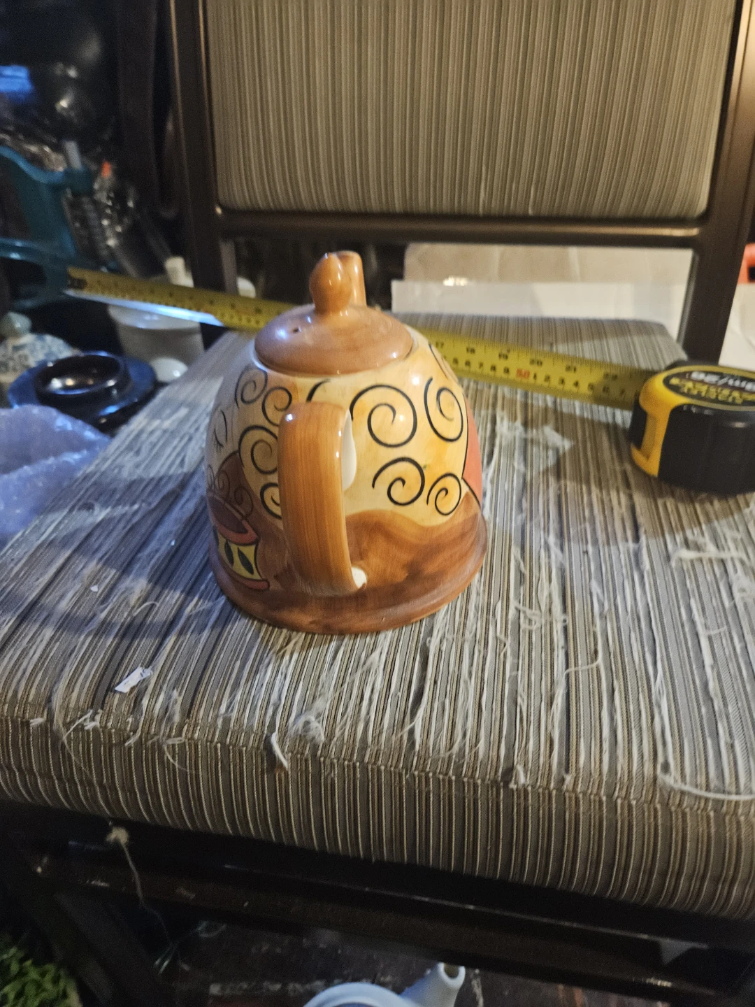 Ceramic Teapot with Swirl Design - photo 3