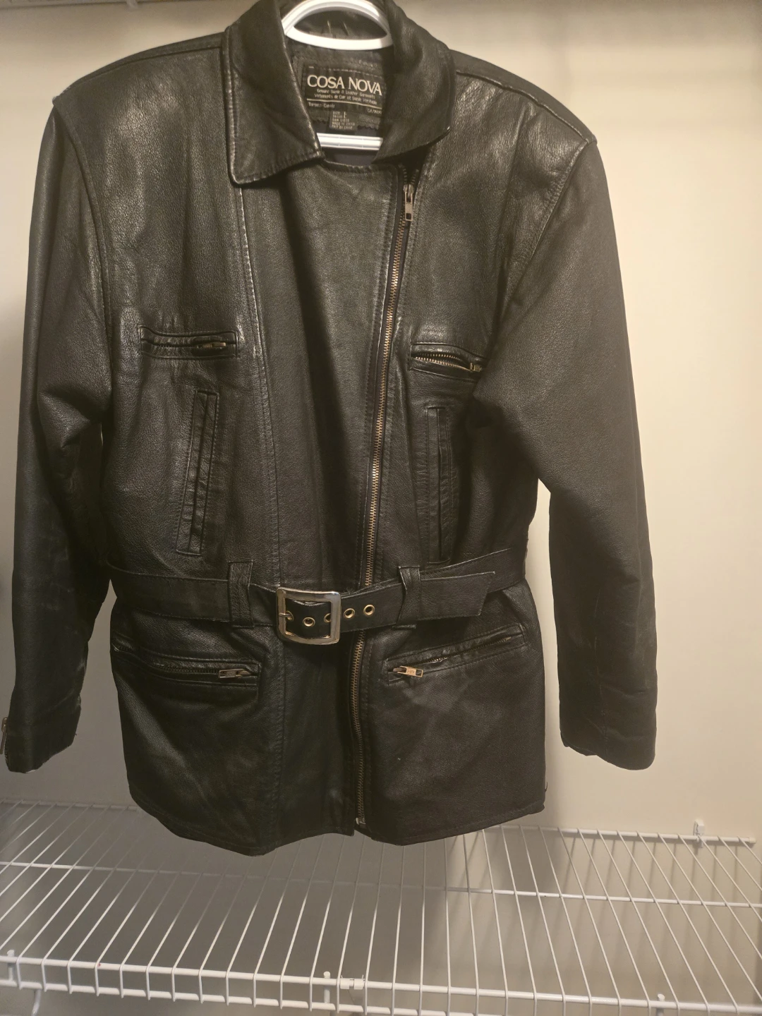 Cosa Nova Genuine Leather Jacket - Size L