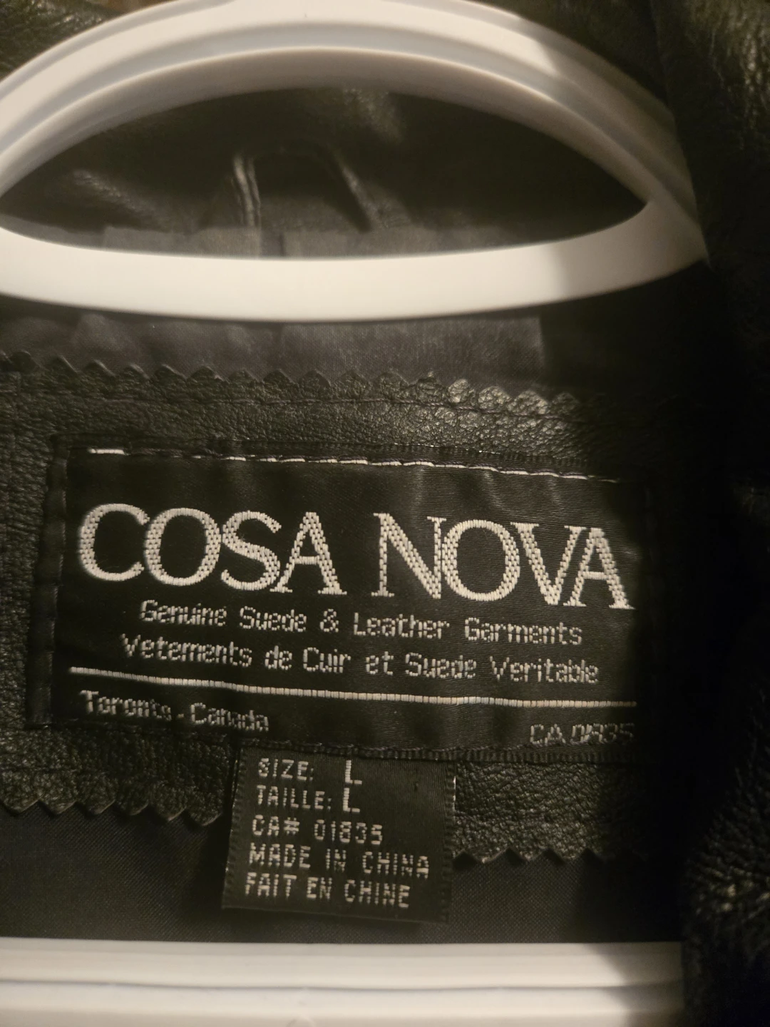 Cosa Nova Genuine Leather Jacket - Size L - photo 2