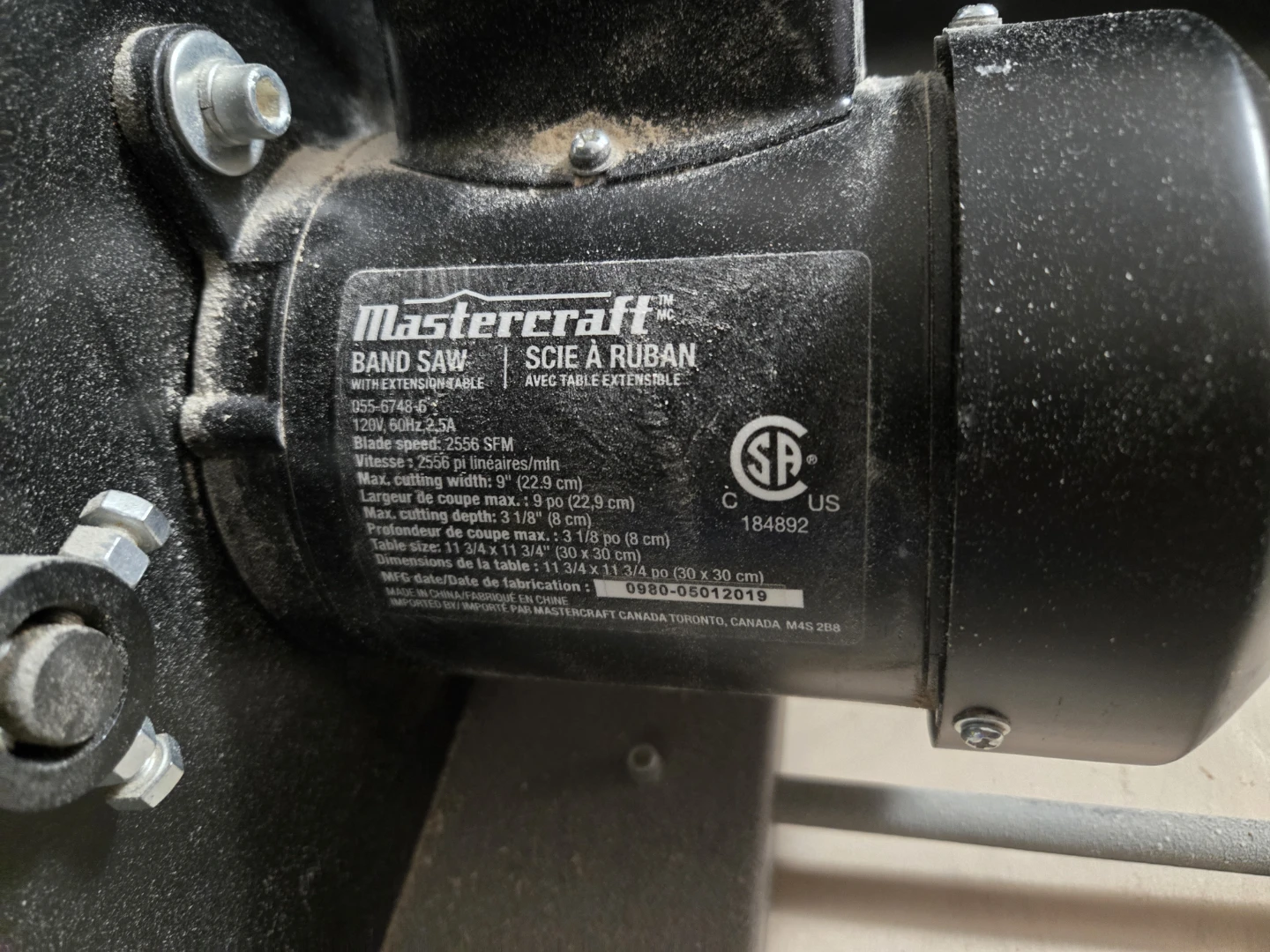 Mastercraft 9" Band Saw - photo 2