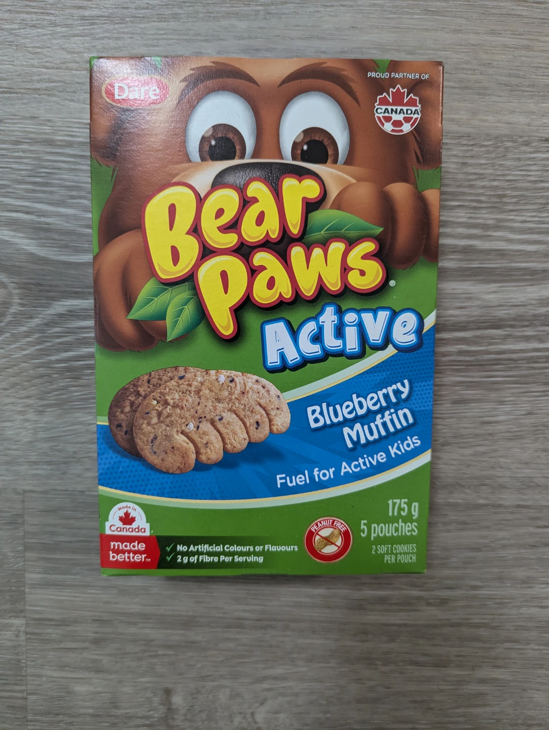 ⚽ Dare Bear Paws Active Blueberry Muffin Cookies (175g)