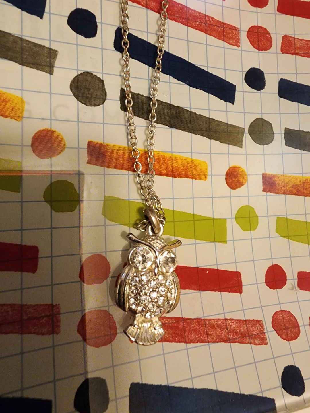Silver Owl Pendant Necklace - photo 3