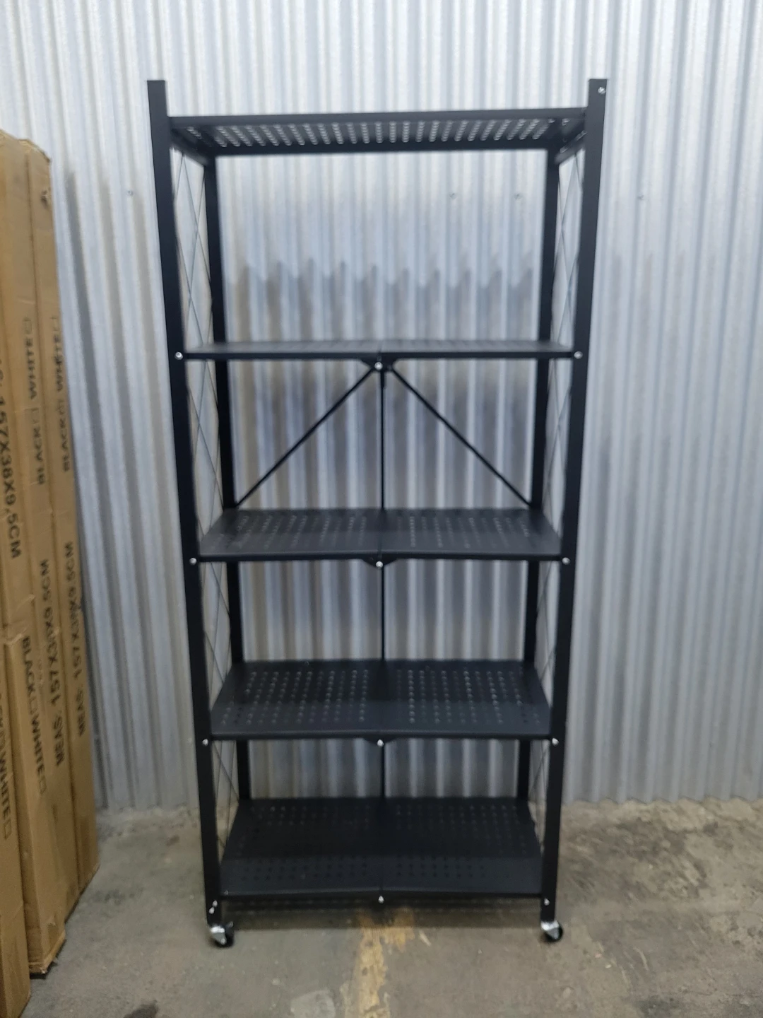 NEW 5-Layer Foldable Metal Shelf - photo 2
