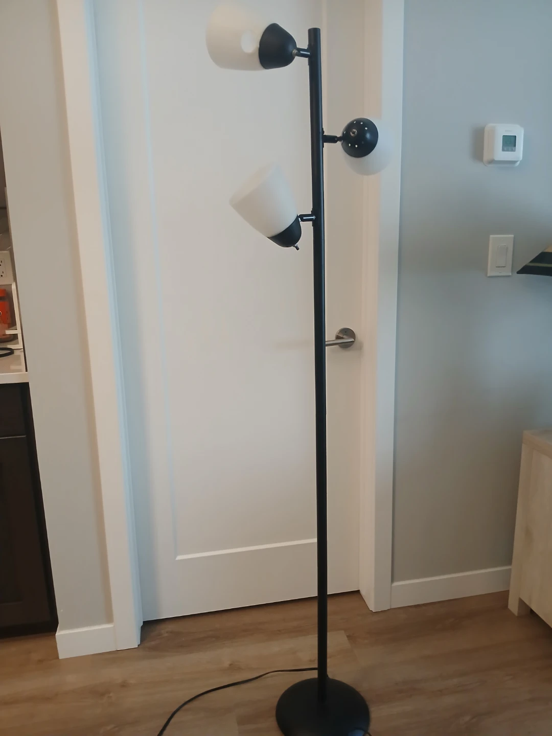 Black Floor Lamp with 3 Lights