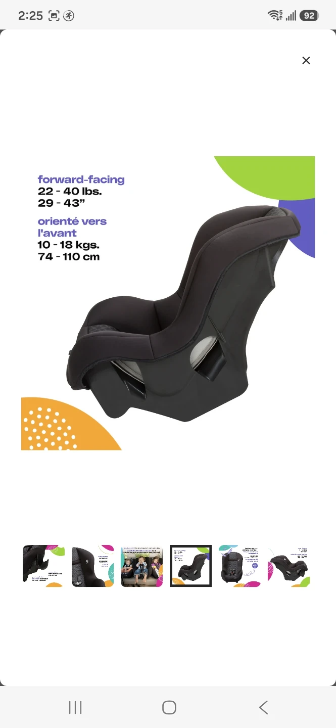 Cosco Convertible Car Seat - photo 3