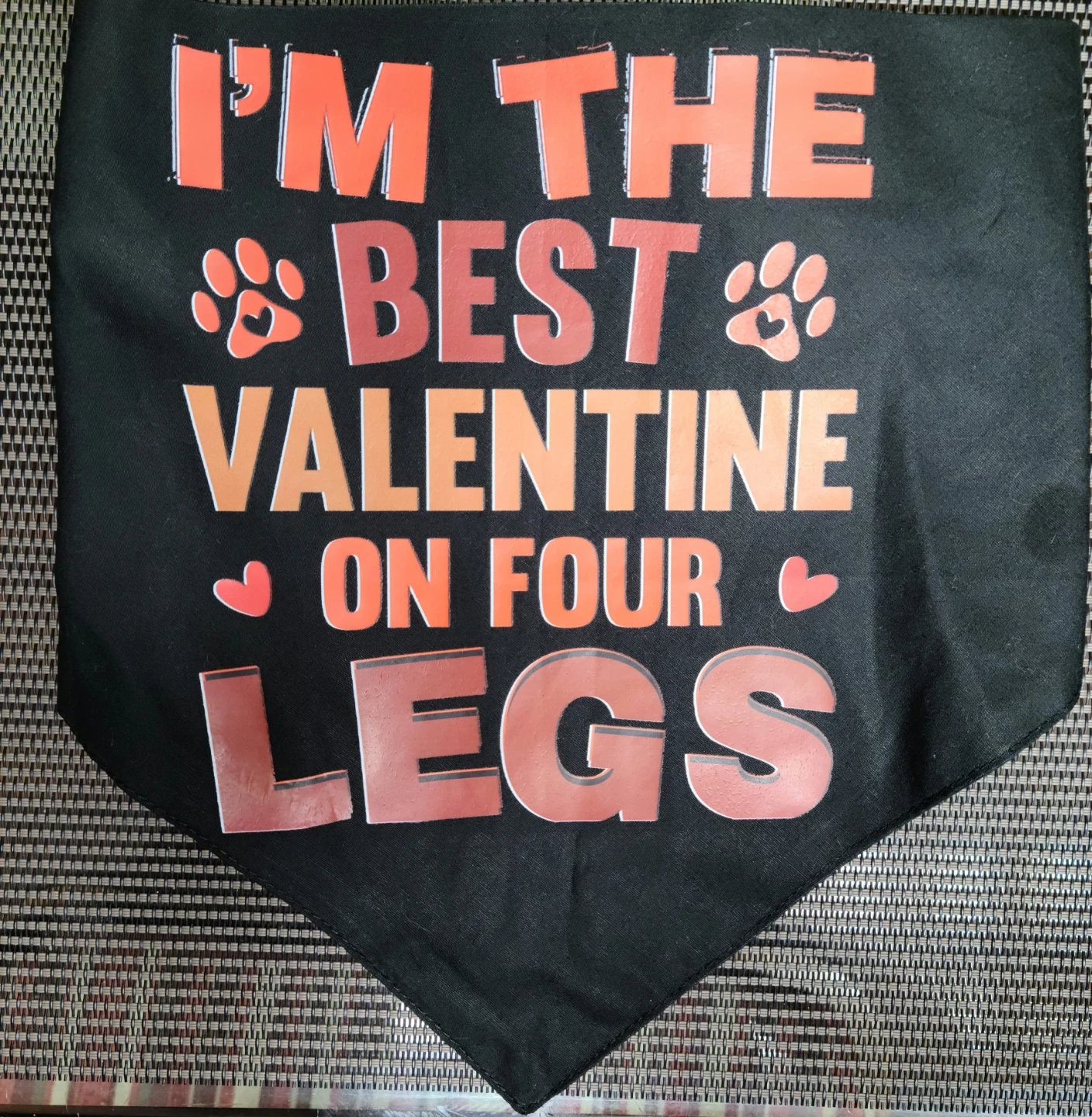 Dog Bandana - "I'm the Best Valentine on Four Legs" - photo 2