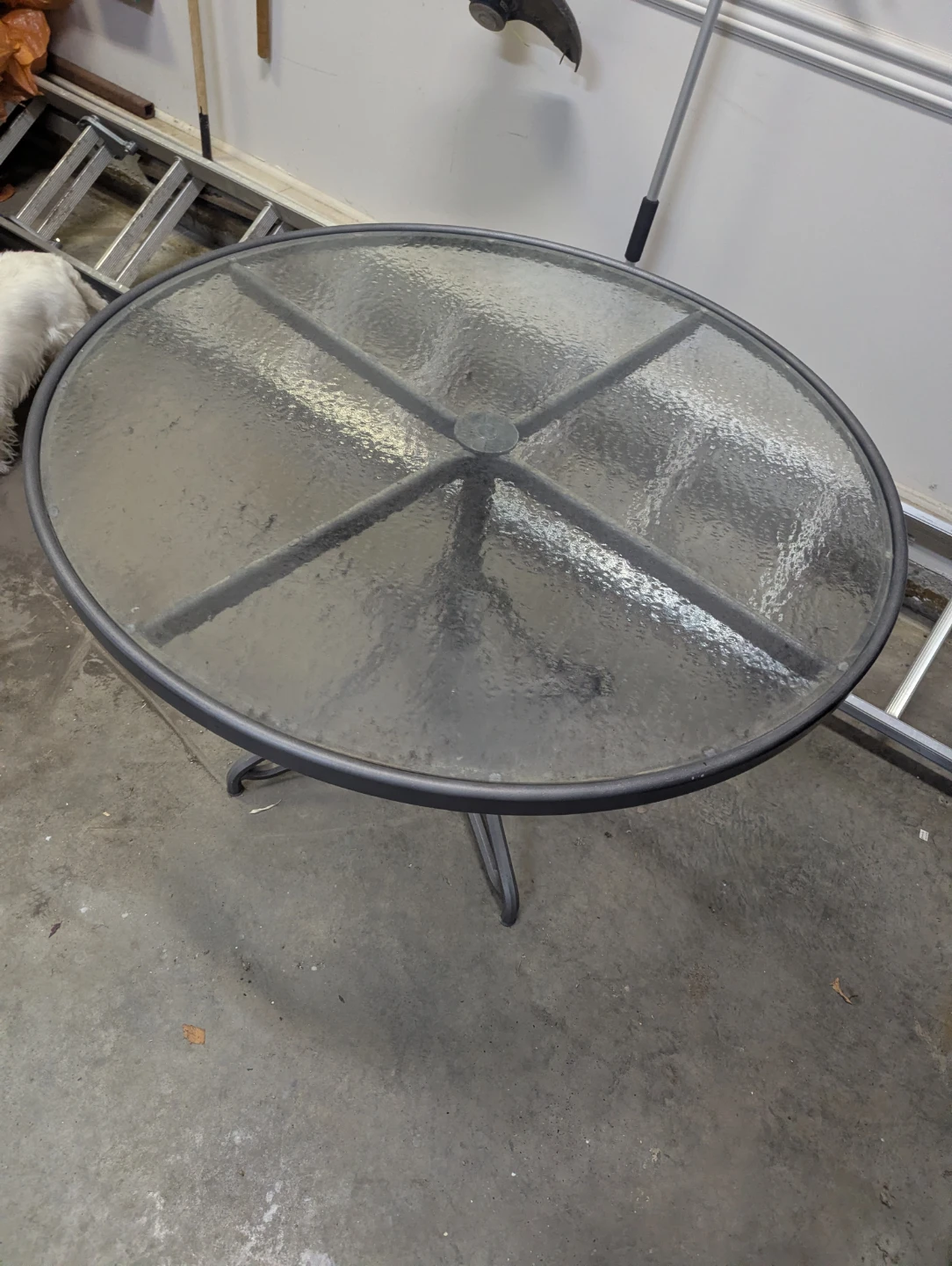 Glass Top Patio Table with Chairs - photo 2