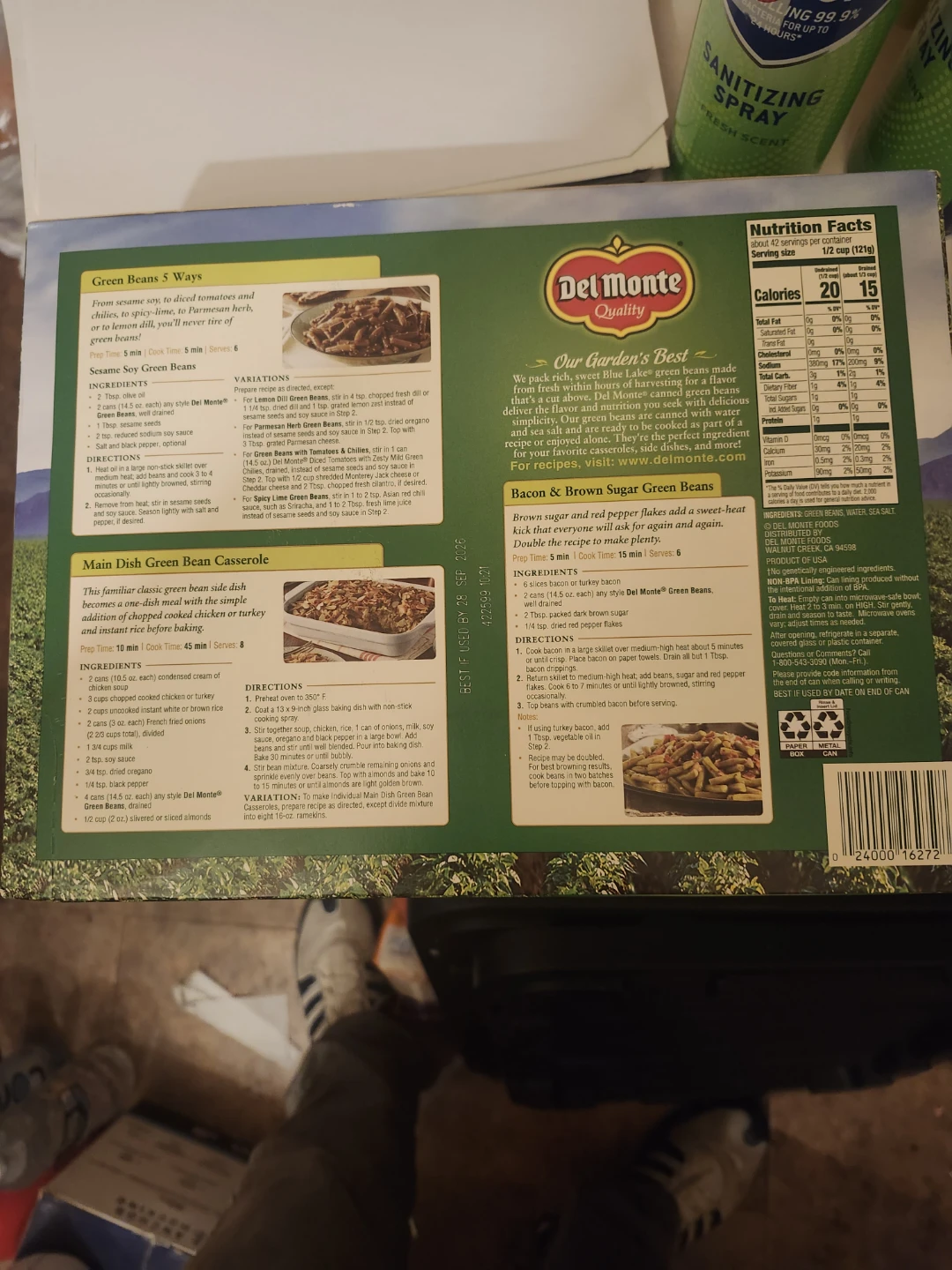 Del Monte Blue Lake Cut Green Beans - 12 Cans - photo 2