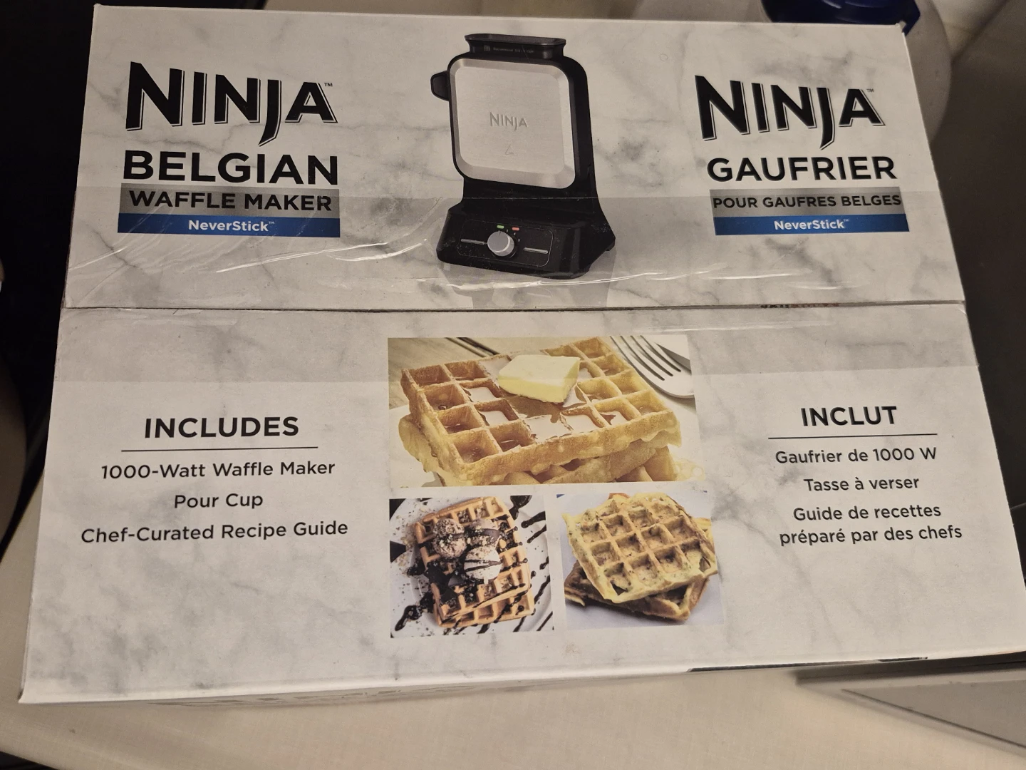 Ninja Belgian Waffle Maker NeverStick