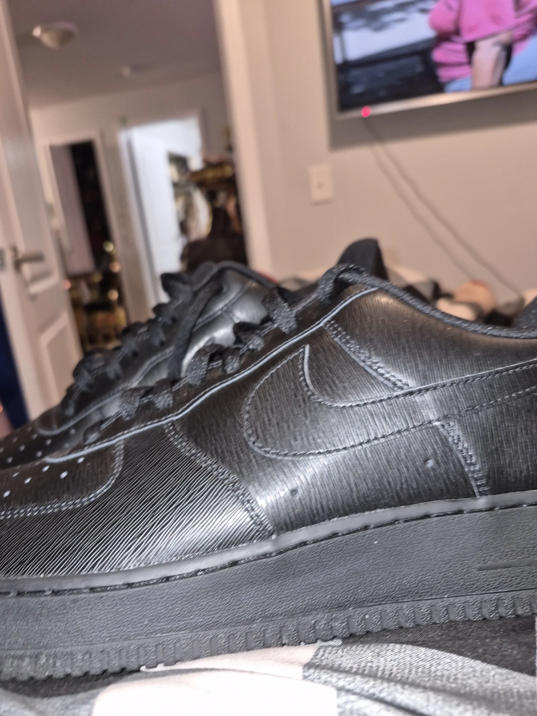 Nike Air Force 1 Black White Dot Men's Shoes - photo 2