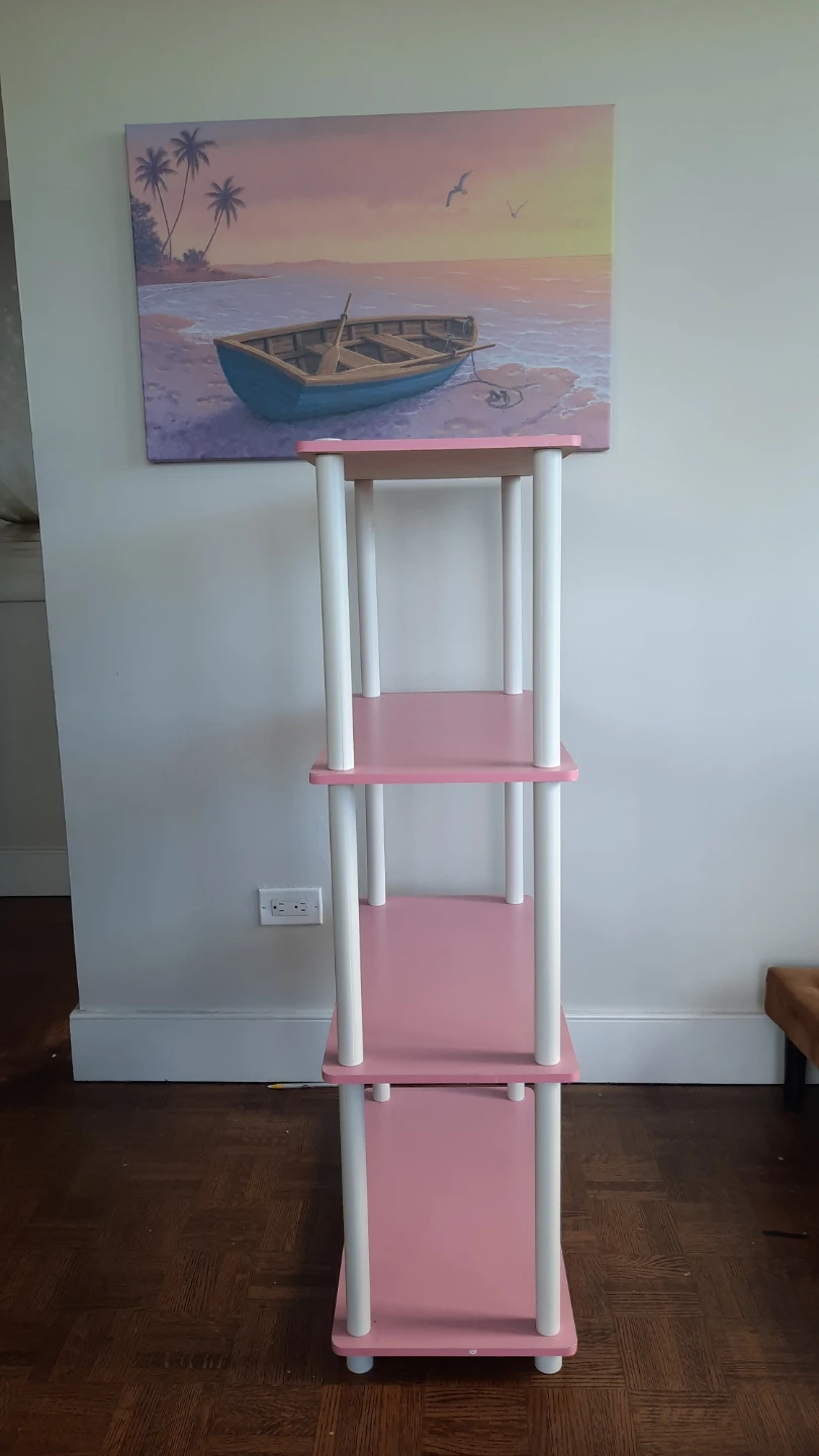 Pink 4-tier multipurpose shelf - photo 2