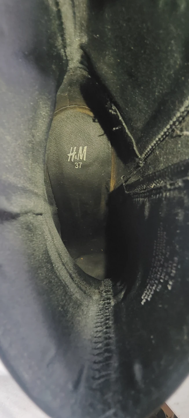 H&M Black Chunky Platform Boots Size 37 - photo 4