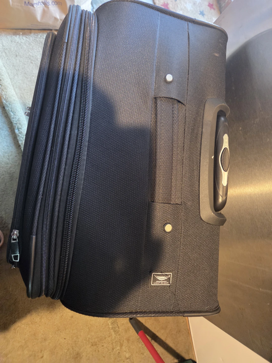 Black Lightweight Rolling Suitcase - photo 3