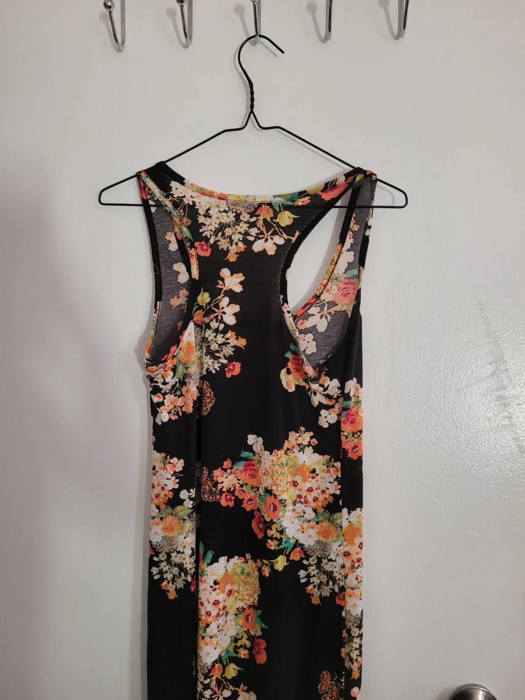 Black Floral Maxi Dress - photo 3