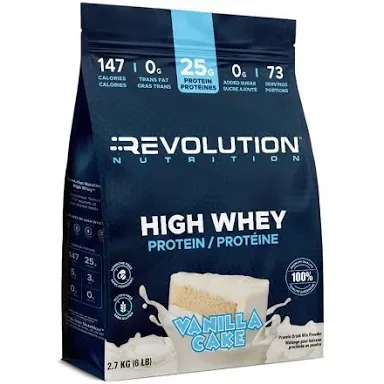 Revolution Nutrition High Whey Protein Powder - Vanilla Cake