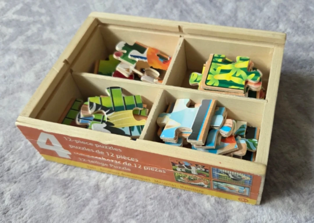 Wooden Puzzle Set 🐦⚽️