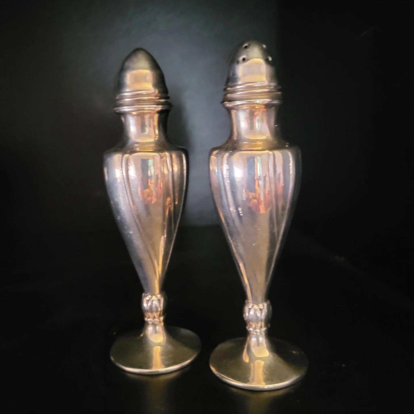 Vintage Silver Salt and Pepper Shakers