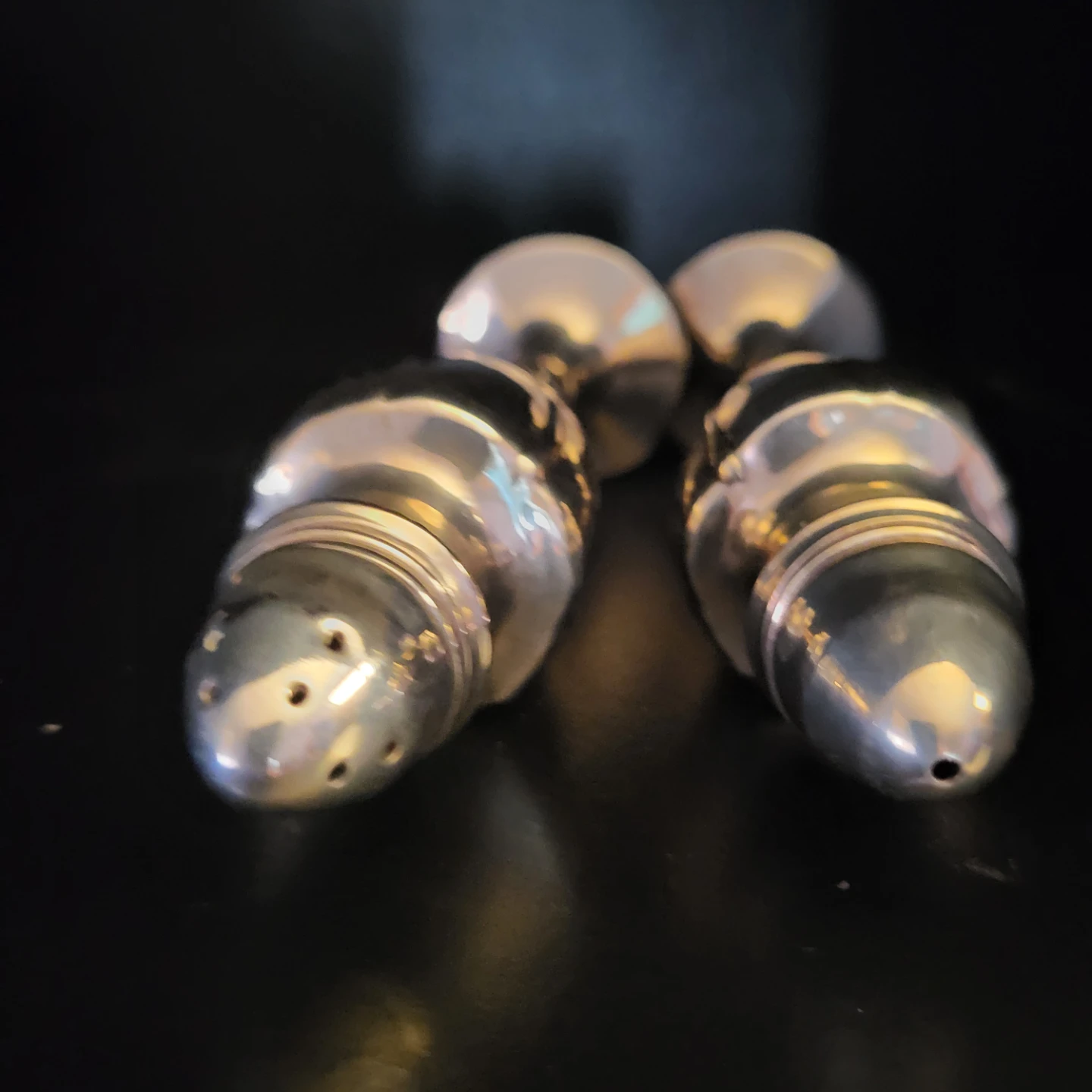 Vintage Silver Salt and Pepper Shakers - photo 3