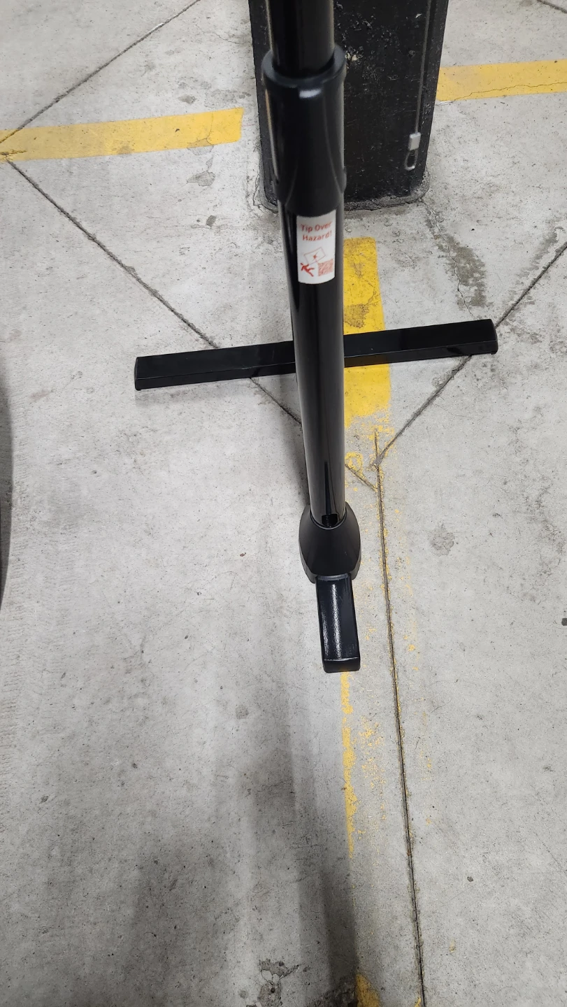 Black TV Floor Stand with Adjustable Height - photo 5