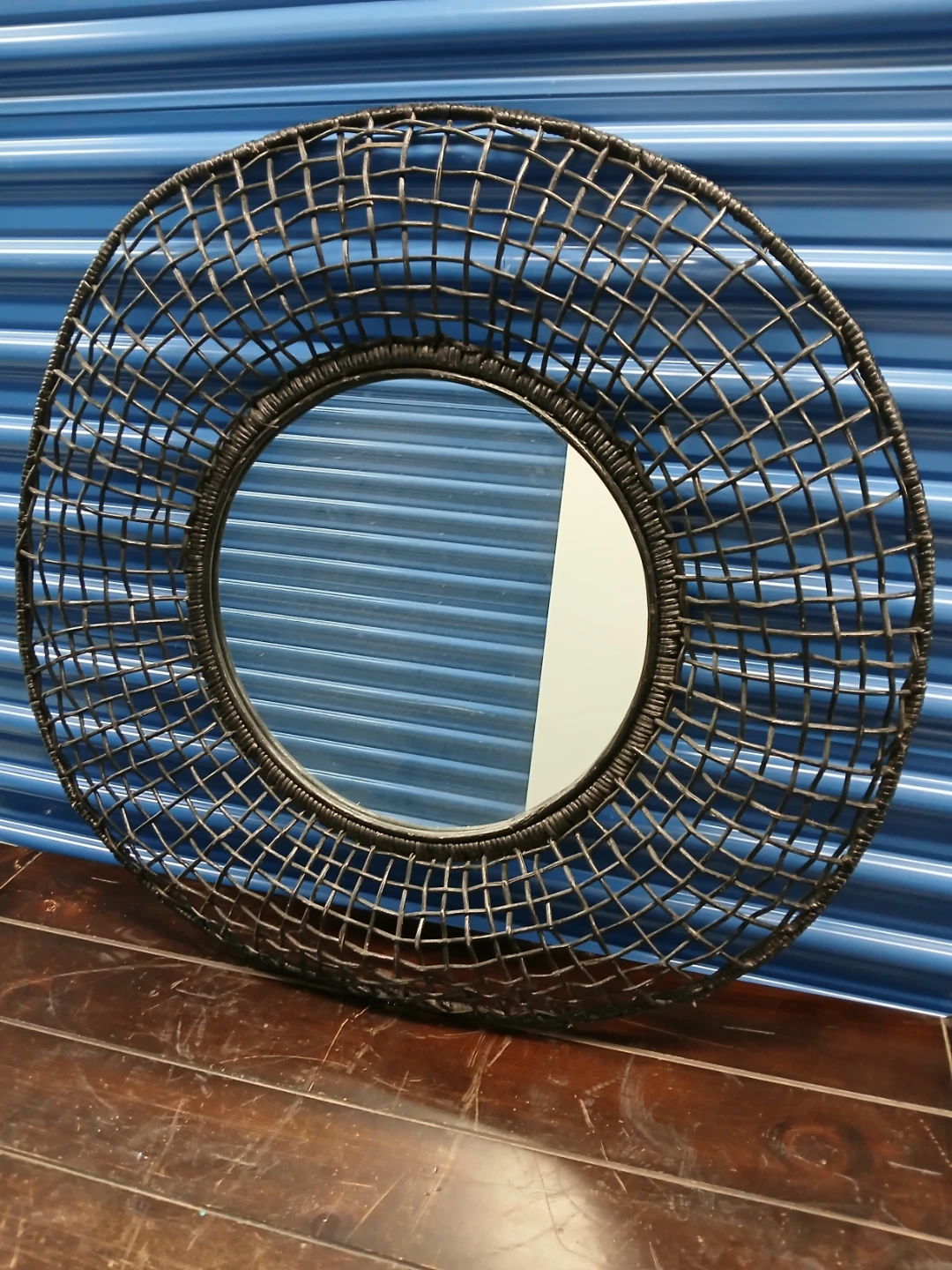 Round Woven Wall Mirror - photo 5